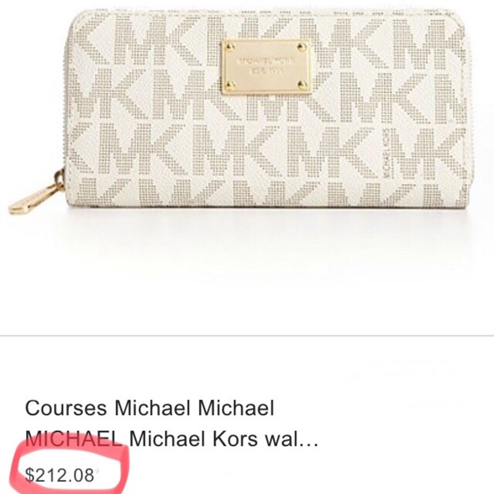 -sold- Michael Kors logo wallet